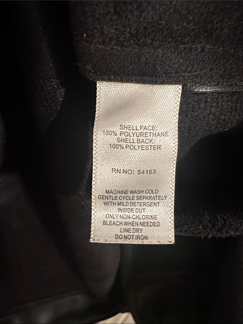 Marc New York Black Faux Leather Ruffle-Collar Snap Front Jacket - Picture 10 of 12